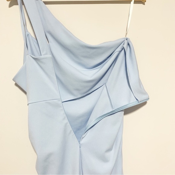 Grace Karin Pastel Blue One Shoulder Dress Size L - Picture 7 of 11